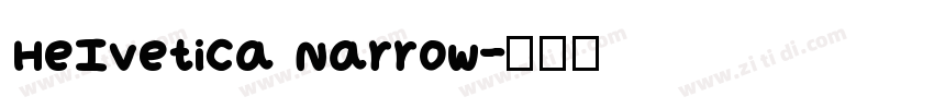 HeIvetica Narrow字体转换